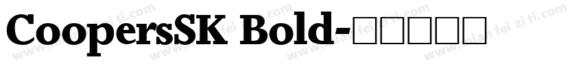CoopersSK Bold字体转换